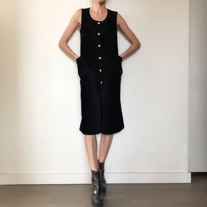 Acne Studios navy corduroy dress 34